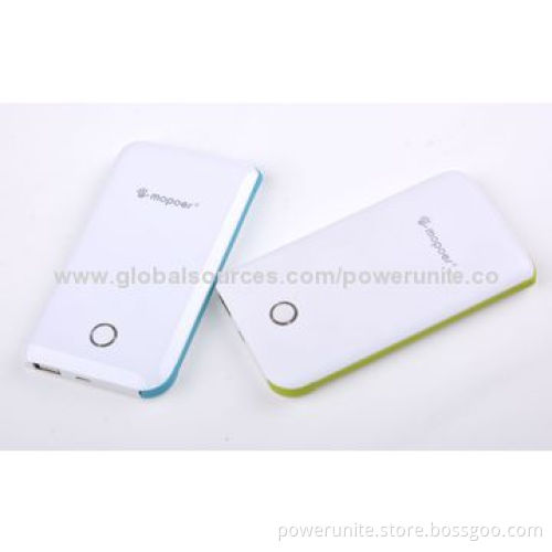 Fashionable Colorful Portable Charger for Mobile Phones, with Built Cable, 6,600mAh Capacity